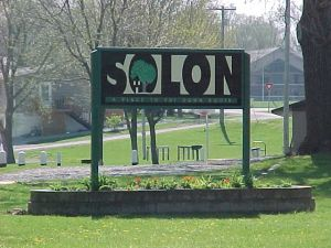 Solon Town Sign